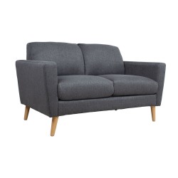 Sofa KAILI 2-seater, dark grey