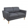 Sofa KAILI 2-seater, dark grey