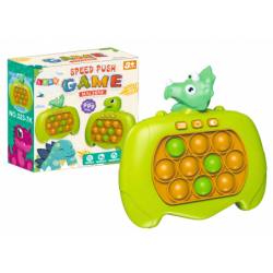 Pop-It Arcade Game Console 999 Levels Dinosaur Green A