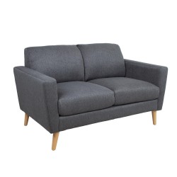 Sofa KAILI 2-seater, dark grey