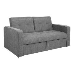 Sofa bed JORGE 2-seater, grey