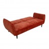 Sofa bed HERMES 3-seater, orange