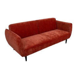 Sofa bed HERMES 3-seater, orange