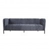 Sofa bed TAMIKA 3-seater, grey