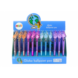 Ballpoint Pen With Star Diamonds Blue Refill 0.7mm Mix