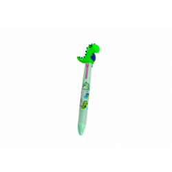 Multicolored Pen With Slider 3 Colors Dinosaur