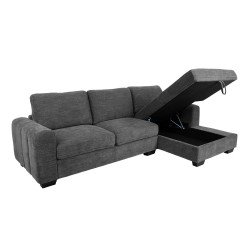 Corner sofa MARITA RC, dark grey