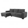 Corner sofa MARITA LC, dark grey