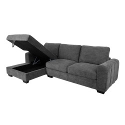 Corner sofa MARITA LC, dark grey