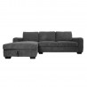 Corner sofa MARITA LC, dark grey