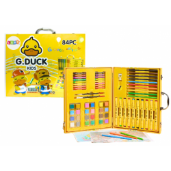 Art Set in a Suitcase Yellow Duck 84 El