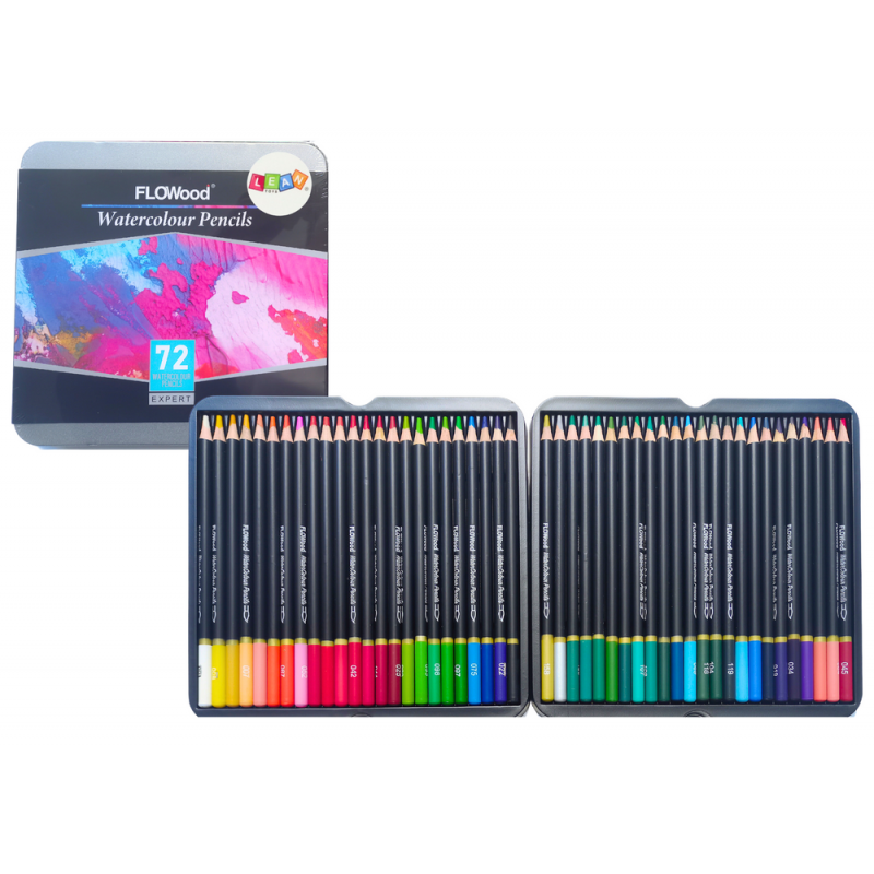 Set of 72 Dissolvable Colored Pencils