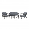 Garden furinture set KASSEL 2 tables, sofa and 2 chairs