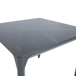 Table CARVES 90x90xH75cm, anthracite