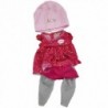 WOOPIE Doll Clothes Teemantkomplekt Kleit-müts Retuusid 43-46 cm
