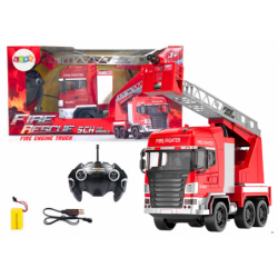 Fire Truck with Boom Remote...