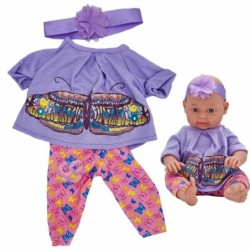 WOOPIE Clothes for Dolls Butterfly Dance Set Blouse Leggings 43-46 cm headband