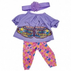 WOOPIE Clothes for Dolls Butterfly Dance Set Blouse Leggings 43-46 cm headband