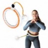 SET HULA HOOP MAGNETIC WHITE/ORANGE HHM21 WITH WEIGHT + COUNTER HMS + SLIMMING BELT BR1313