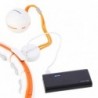 SET HULA HOOP MAGNETIC WHITE/ORANGE HHM21 WITH WEIGHT + COUNTER HMS + SLIMMING BELT BR1313