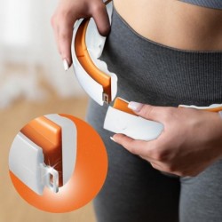 SET HULA HOOP MAGNETIC WHITE/ORANGE HHM21 WITH WEIGHT + COUNTER HMS + SLIMMING BELT BR1313