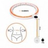 SET HULA HOOP MAGNETIC WHITE/ORANGE HHM21 WITH WEIGHT + COUNTER HMS + SLIMMING BELT BR1313