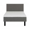 Couch LANDE 120x200cm, with headboard, grey