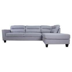 Corner sofa HELSINKI RC, light grey