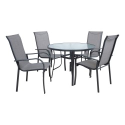 Garden furniture set EVERET table and 4 chairs