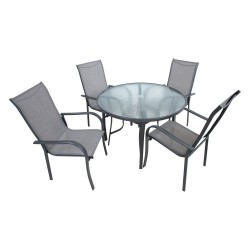 Garden furniture set EVERET table and 4 chairs