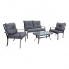 Garden furniture set BOSLER table, sofa and 2 chairs