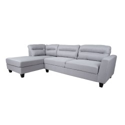 Corner sofa HELSINKI LC, light grey