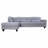 Corner sofa HELSINKI LC, light grey