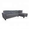 Corner sofa HELSINKI RC, dark grey