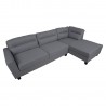 Corner sofa HELSINKI RC, dark grey