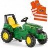 Педальный трактор ROLLY TOYS John Deere + бесплатный светоотражающий жилет для детей