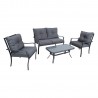 Garden furniture set BOSLER table, sofa and 2 chairs