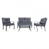 Garden furniture set BOSLER table, sofa and 2 chairs