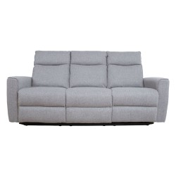 Recliner sofa 3-seater, manual, grey