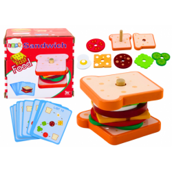 Sandwich Wooden 8 El Cards With Recipes 10 Pcs