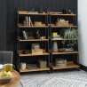 Shelf INDUS 90x43xH190cm, oak