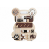 Sensory Manipulative Board Teddy Bear Wooden 14 El