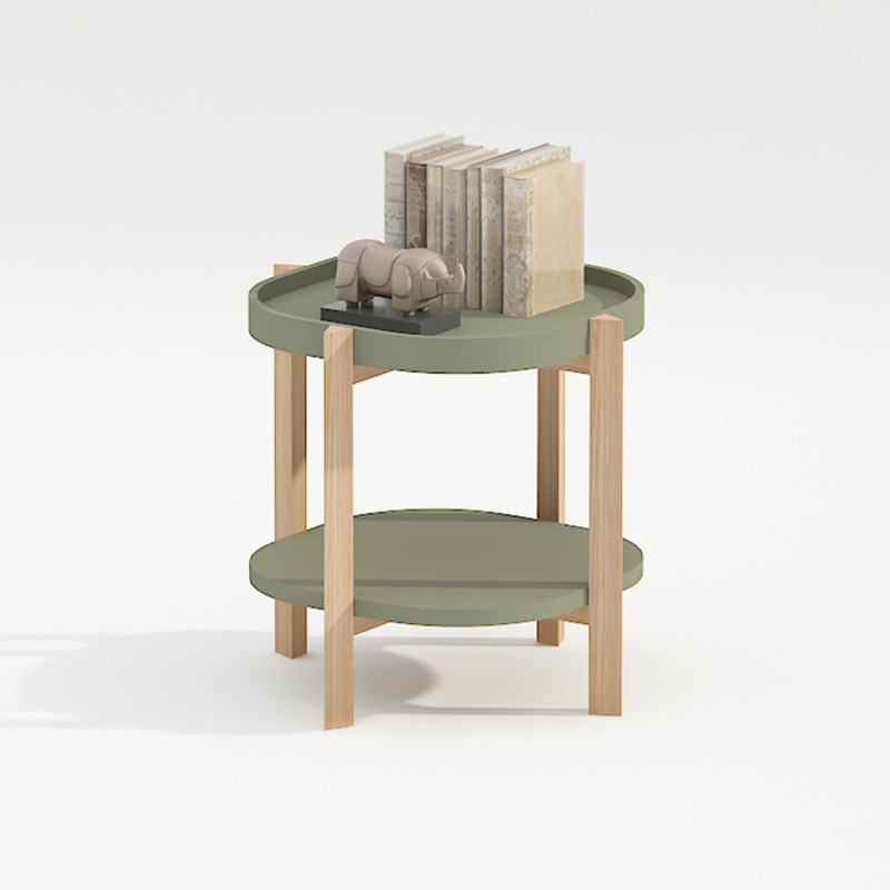 Side table NORAH 40x40xH60cm, green