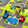 MD02 KID'S MAT PUZZLE CARS 9 ELEMENTS 90x90CM NILS FUN