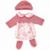 WOOPIE Doll Clothes Set Dress Cap 43 - 46 cm Pink