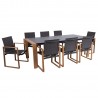 Garden furniture set DUISBURG table and 8 chairs