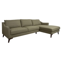 Corner sofa BIRGIT RC, olive green