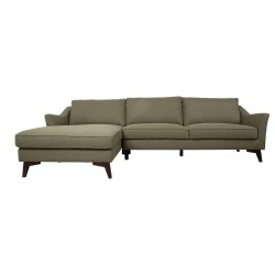 Corner sofa BIRGIT LC, olive green