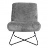 Slipper chair FARICA dark grey