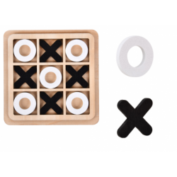 Tic Tac Toe Game Strategic Logic Wooden